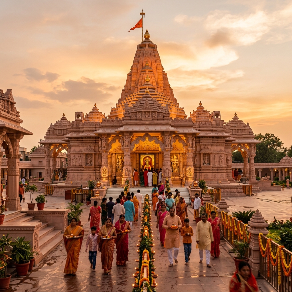 Rudra Tours & Travels guest trip moment in Ayodhya Ram Mandir