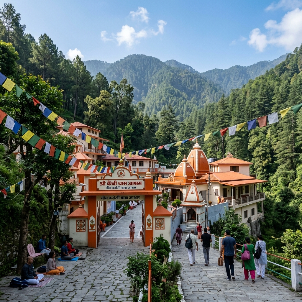 Rudra Tours & Travels guest trip moment in Kainchi Dham Ashram