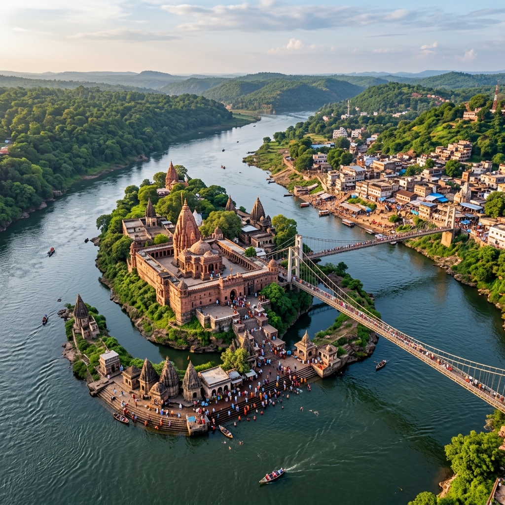 Rudra Tours & Travels guest trip moment in Omkareshwar Island