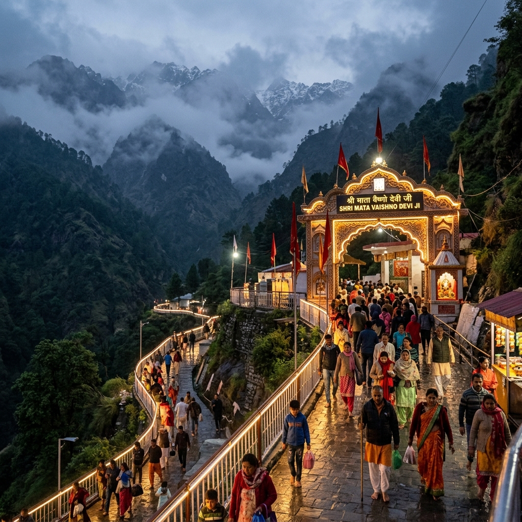Rudra Tours & Travels guest trip moment in Vaishno Devi Temple